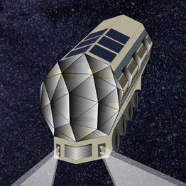 A Space RV traveling through the stars.